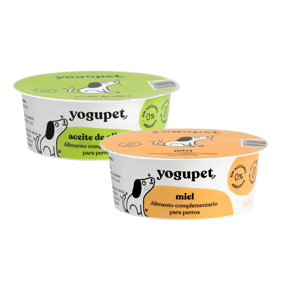 Yogupet Yogurt Clásico Pasteurizado para Perros 110 g Aceite de Oliva o Miel al mejor precio -todoastorenimal.com
