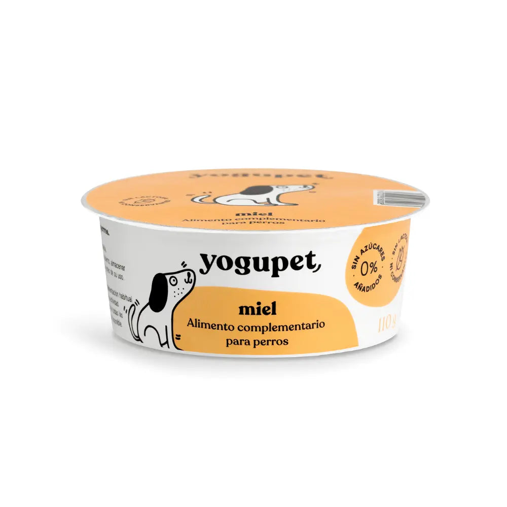 Yogupet Yogurt Clásico Pasteurizado para Perros 110 g Aceite de Oliva o Miel al mejor precio -todoastorenimal.com