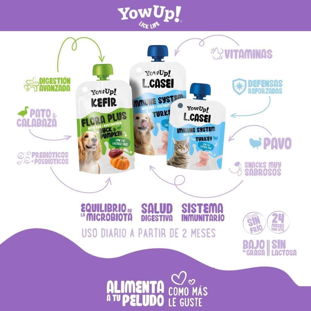 YowUp Flora Plus Kéfir con Pato y Calabaza para Perros 115 g al mejor precio -todoastorenimal.com
