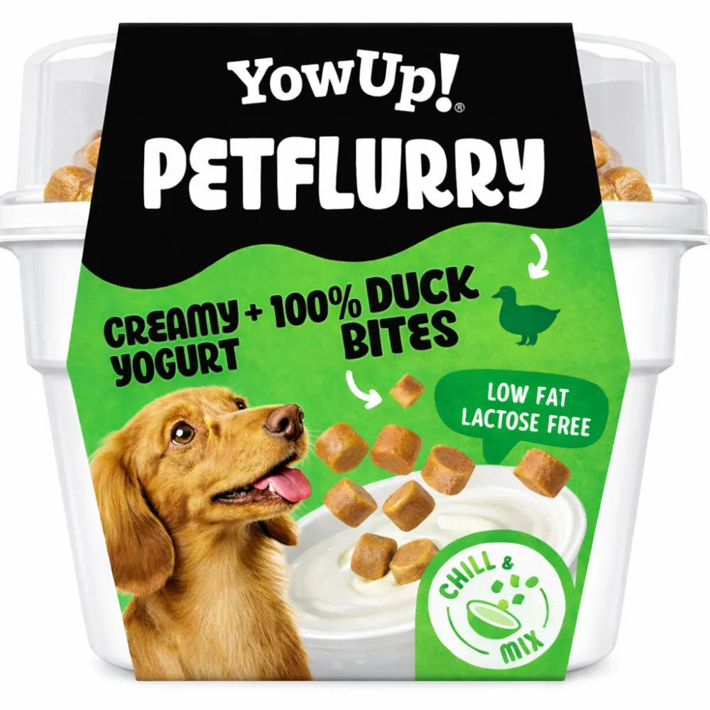 YowUp Petflurry Yogurt con Toppings de Pato para Perros Chill & Mix 125 g al mejor precio -todoastorenimal.com