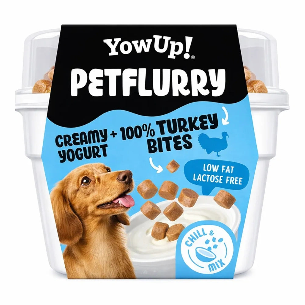 YowUp Petflurry Yogurt con Toppings de Pavo para Perros Chill & Mix 125 g al mejor precio -todoastorenimal.com