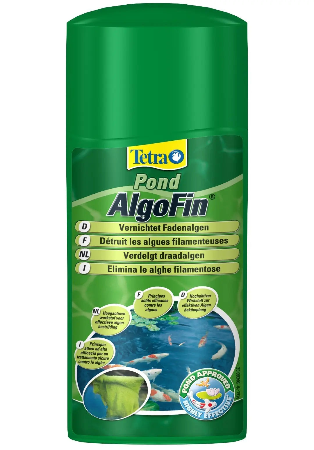 TETRA POND ALGOFIN 250ML ELIMINA ALGAS DEL ESTANQUE