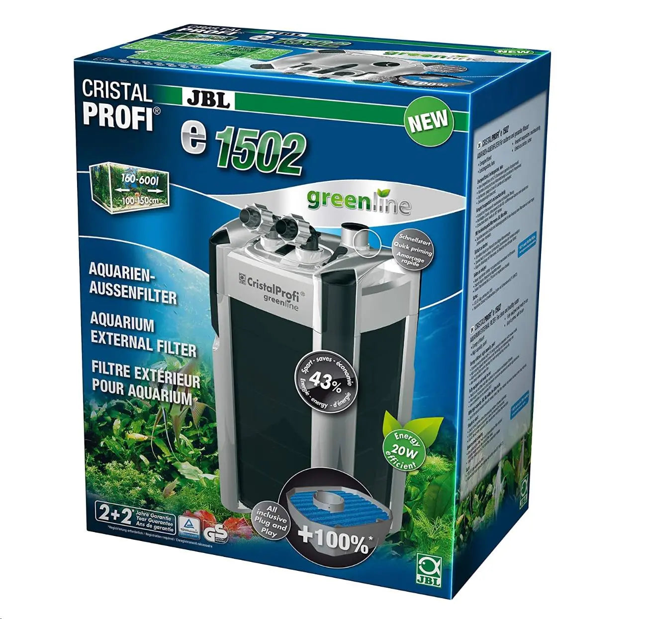 JBL FILTRO EXTERIOR CRISTAL PROFI E 1502